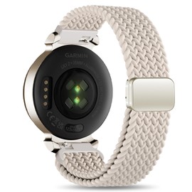 Braid Nylon Bands Compatible with Garmin Lily 2, Magnetic 14mm Stretchy Nylon Soft Loop Straps Quick Release Replacement Adjustable Wristband for Lily 2 Classic/Active Smart Watch Accessory for Women