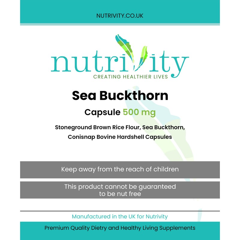 Sea Buckthorn Natural Skin Beauty Women’s Health with Natural Omega