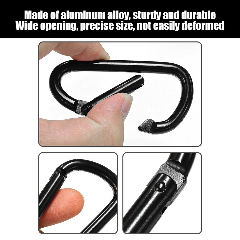 8 Caravan Hooks, Durable Metal Buckles, Keychain Accessories, Backpack Hooks,