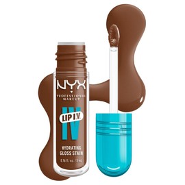 NYX Professional Makeup, Lip Iv Gloss Sérum Hidratante - Tono Splash and Spice (Café)
