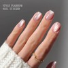 JMEOWIO Cat Eye Semi Cured Gel Strips Wraps Nail Art