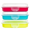 QILZO® Pack of 3 Units Sandwich Holder, Lunch Holder, Snack