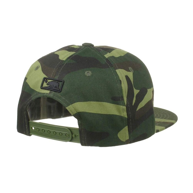 Top Level Trendy Flat Bill California Republic Bear Logo Snapback
