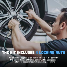 FOMIUZY Wheel Lock Lug Nut Set M12 x 1.5 Anti Theft Fit Toyota Camry Tacoma Corolla Highlander Avalon RAV4 Sienna Venza Celica Prius Matrix CHR Mirai Lexus RX350 IS250 ES350 NX200T Replace 00276-00900