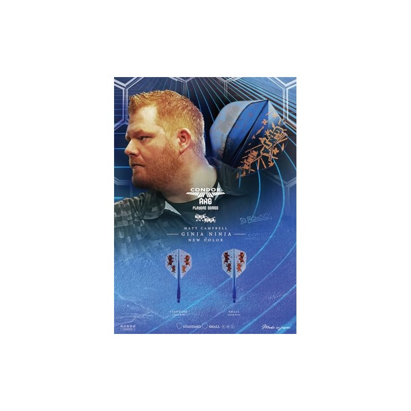 CONDOR AXE GINJA NINJA CLEAR BLUE MATT CHAMPBELL PLAYER MODEL