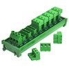 DIN Rail Mount 30A/300V 8x3 Position Pluggable Terminal Block Distribution Module