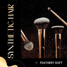 MARS Artist's Arsenal Makeup Brush Set for Professional Makeup | Eyeshadow Blending Brushes (3pcs) | Foundation, Blush, Powder and Foundation Brush (1pcs each)