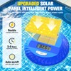LanPool Solar Floating Pool Lights with Digital Pool Thermometer,Solar Powered