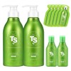 TS New Premium Hair Loss Symptom Relief Shampoo 500g x 2P + 100g x 2P + 6g x 5P Set, 1 Piece / TS 뉴프리미엄 탈모증상완화 샴푸 500g x 2P + 100g x 2P + 6g x 5P 세트, 1개
