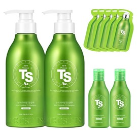 TS New Premium Hair Loss Symptom Relief Shampoo 500g x 2P + 100g x 2P + 6g x 5P Set, 1 Piece / TS 뉴프리미엄 탈모증상완화 샴푸 500g x 2P + 100g x 2P + 6g x 5P 세트, 1개