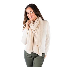 Alashan Cashmere 100% Cashmere Light Weight Travel Wrap (Dune)