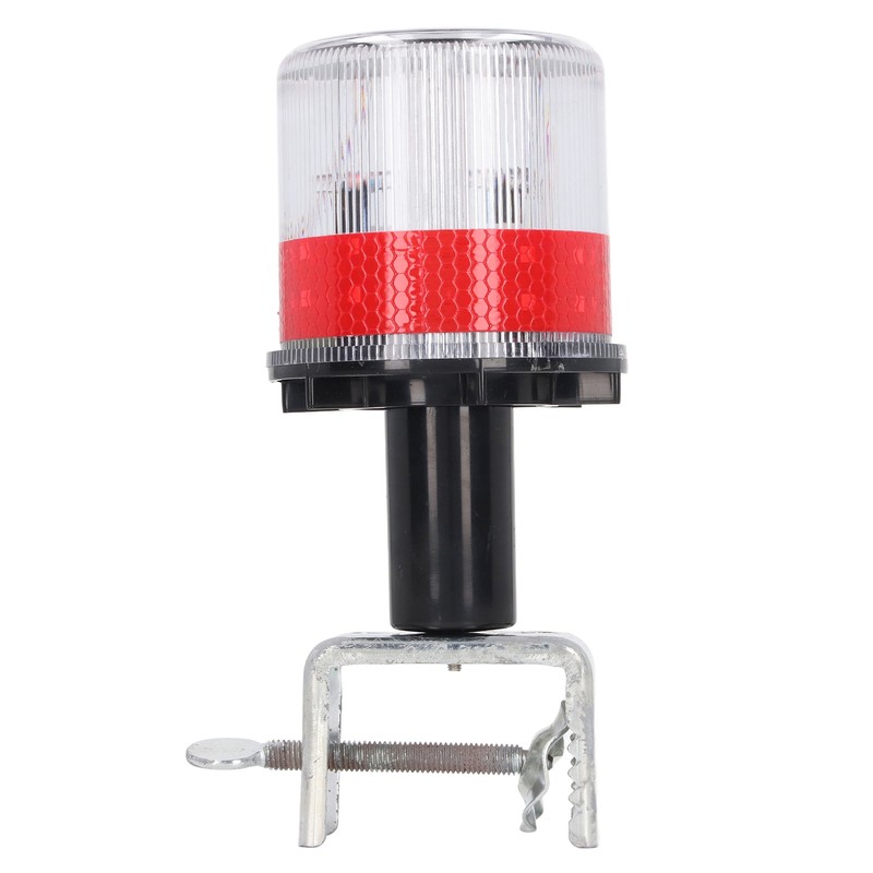 Solar Powered LED Strobe Robust Reflective Waterproof Beacon Warning Light