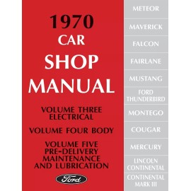 1970 Ford Car Shop Manual (5 Vol Set)
