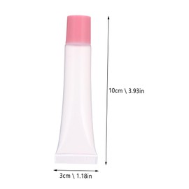 Mikinona Sample Packing Containers 50pcs Lip Gloss Tubes Alicator Reusable Makeup Tubes