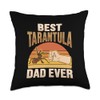 Tarantula Terrarium Design for a Pet Tarantula Dad Throw Pillow