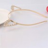 Lurrose Cat Ears Crystal Leaf Shape Gold Hard Headband Headband