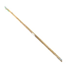 BambooMN 11.5 Ft Natural Bamboo Vintage Cane Fishing Pole with Bobber, Hook, Line and Sinker, 3 Piece Construction, 3 Sets