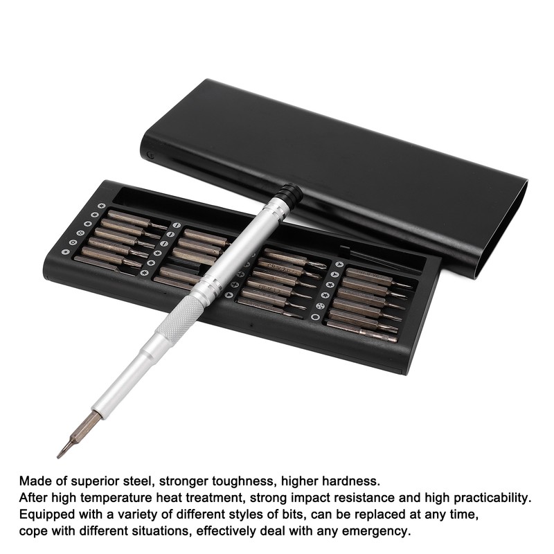 25 in 1 MultiSize Screwdriver Bits Set Steel Universal Precision