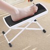 YINGJEE White Aluminum Alloy Pedicure Foot Rest, 6 Heights Adjustable
