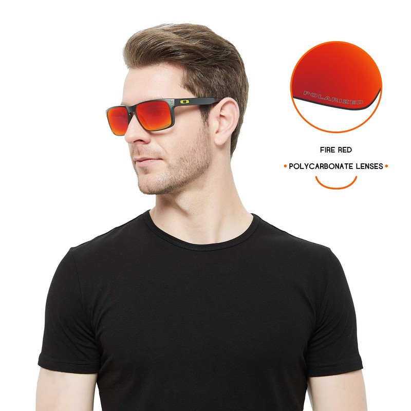 Tintart Performance Lenses Compatible with Oakley Batwolf Polarised Etched, Flame