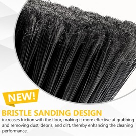 Indoor Brooms 54''Long Handle Soft Bristle Broom,Indoor Outdoor Brooms for Floor Cleaning House Broom for Kitchen Lobby Patio Yard