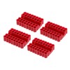 sourcing map 4pcs Plastic Hex Shank Screwdriver Bit Holder Organizer