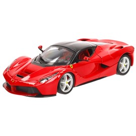 Bburago 1:24 Diecast Model, LaFerrari Race & Play Edition, Red
