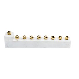 Godinger White Marble Menorah, 11 Inches