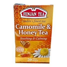 Fenjan Tea Comomile & Honey Tea, Soothing & Calming (40g) 20 Tea Bags [Pack of 6] 120 Bags In Total