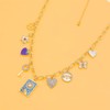 Gold Heart Charm Necklace for Women 14K Gold Silver Paperclip