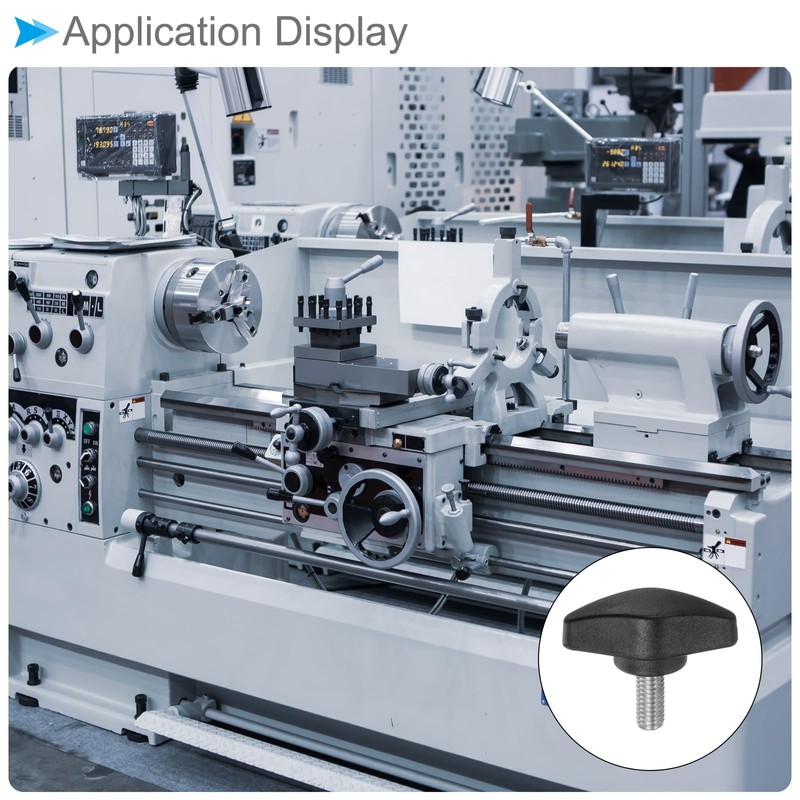 CoCud Tee Wing Knobs Thumb Screw, M6 x 14mm Male