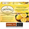 Twinings Herbal Lemon and Ginger Individually Wrapped Tea Bags |