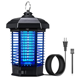 Bug Zapper for Outdoor,Waterproof Electric Mosquito Zapper, Mosquito Zappers, Insect Killer lamp, Electronic Fly Zapper for Backyard, Patio,Garden,Sport Fields Home（4200v,10ft Cord）