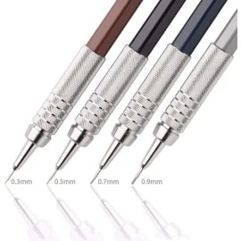 Lápiz Técnico Pentel Graphgear 500, Color Negro 0.5 Negro 0.5 - Negro                                                                                 