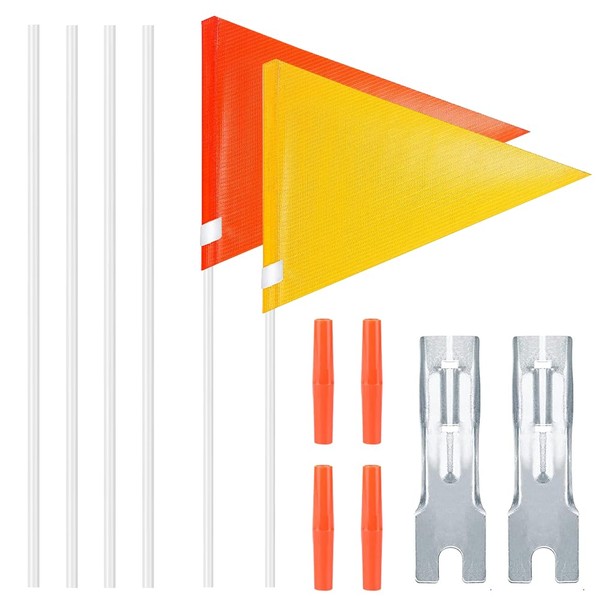 UQTUKO Bicycle Bunting for Children, Pack of 2 Safety Pennants