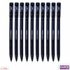CLARO Trion+ Ballpoint Pens, BLACK, Medium Point (1.0mm), Pack of