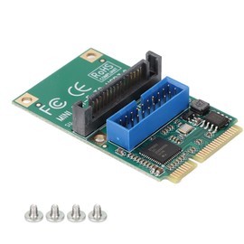 MINI PCIE to USB3.0 Expansion Card 19/20PIN 5Gbps Transmission 15Pin SATA Interface MINI PCIE to USB3.0 Adapter for LINUX