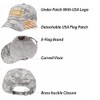 Cotton Low Profile Tactical Operator USA Flag Patch Buckle Cap