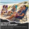 High Back Low Profile Beach Chairs 2 Pack - Extra