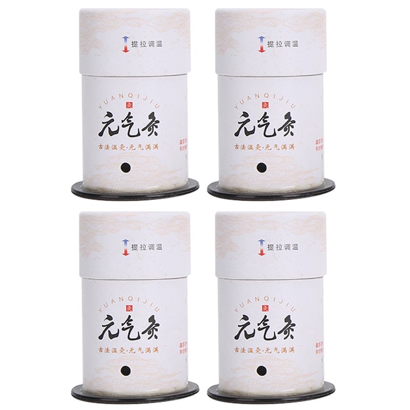 4pcs Smokeless Moxa Tube Acupuncture Massage Moxibustion Roll BoxTool