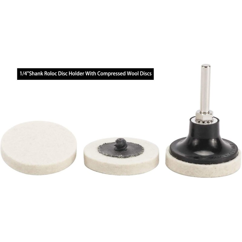 30 Pcs of 2" Commpressed Wool Fabric Qc Disc Polishing