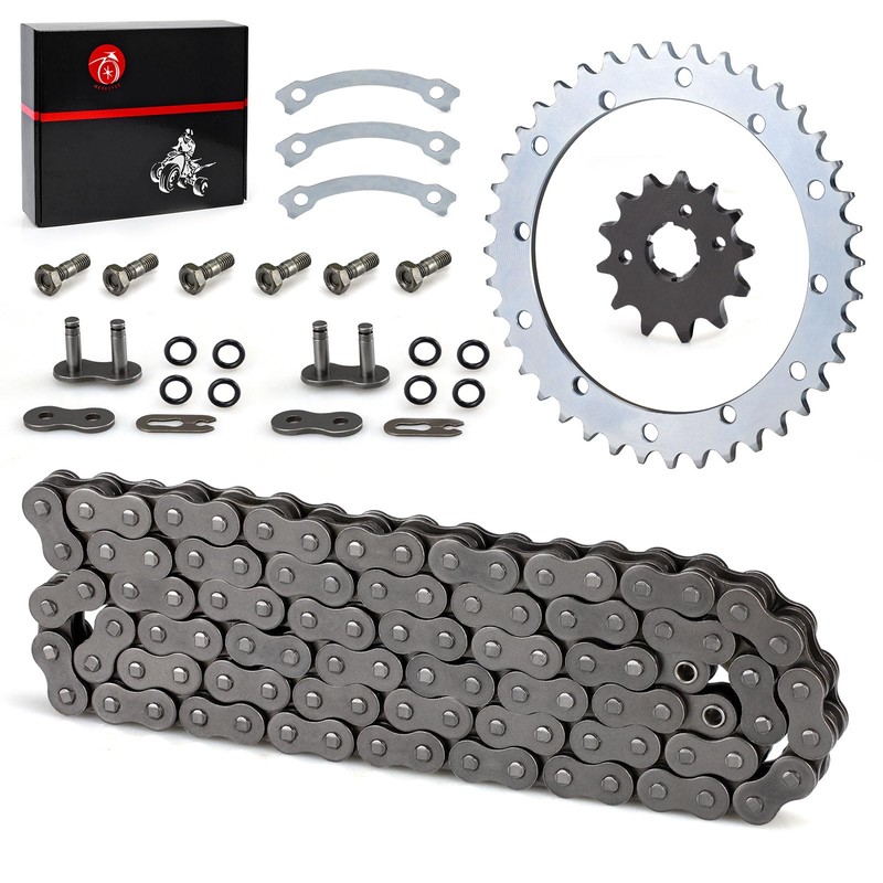 Heavy Duty O-Ring Drive Chain And Drive Sprockets Kit Compatible