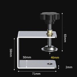 Armastuse Drawer Fixing Clip 4 Pcs,Stainless Steel Stable Furniture Woodworking Jig, Easy to Use & Adjust Jig Cabinet Tool Furniture Steel Drawer Front Installation Clamp(Silver)