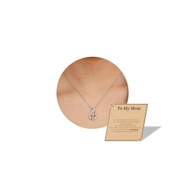 JSJOY Infinity Corss Necklaces for Women Christian Gifts for Teens Cross Necklaces Religious Gifts Infinity Cross Necklace Baptism Gifts for Women Mom Daughter, Gold Plated, Cubic Zirconia