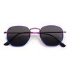 SOJOS SJ1072 Fashion Polygon Sunglasses for Men and Women, Mirrored