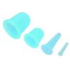 4pcs Silicone Gel Facial Cupping Set,Vacuum Massage Cup Kit,Vaccum Facial