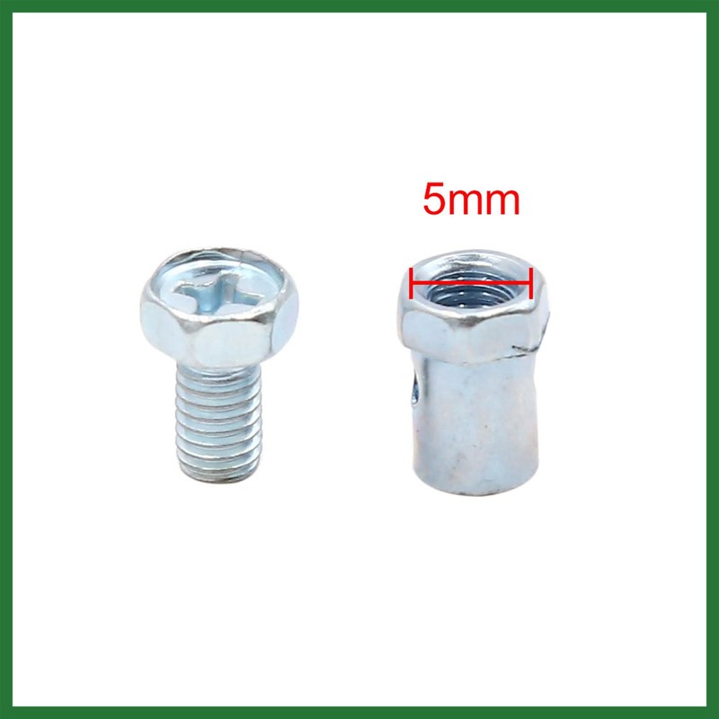 Motoforti 30pcs 5mm Thread Brake Cable Solderless Nipple for Motorcycle