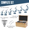 Micrometer, Outside Micrometer Set, Measuring Tool, 6 Pack & Accessories,