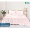 400 Thread Count 100% American Grown Cotton Pink Flat Sheet