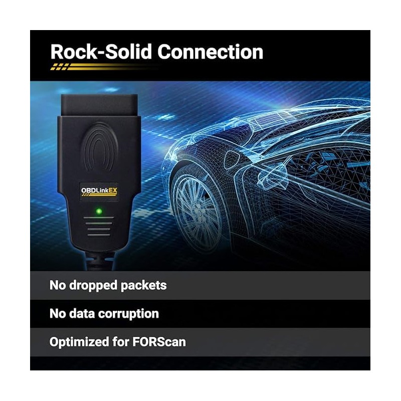 JDTech OBDLink EX USB Interface Fit FORScan with Electronic MS-CAN/HS-CAN